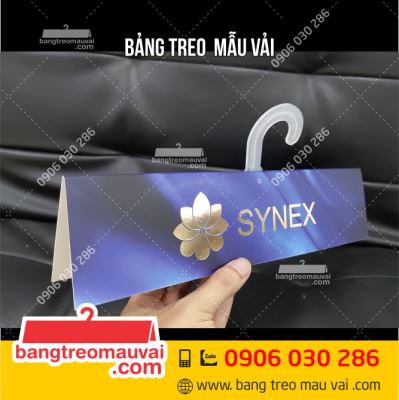 Bảng treo mâu vải Công ty Synex