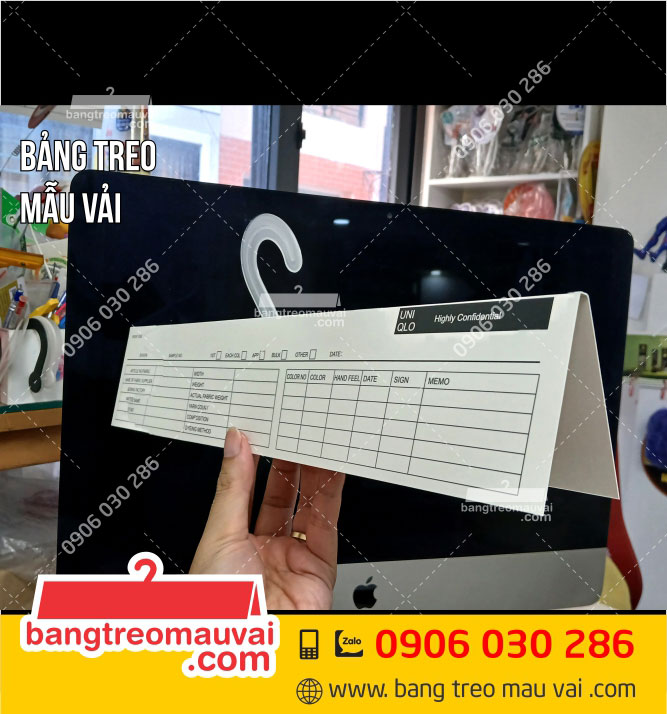 Bảng-treo-mẫu-vải-UNIQ-Toray-Tôn-Đức-Thắng