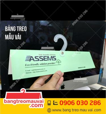 Bảng treo mẫu vải Công ty Assems