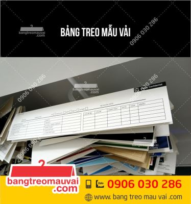 Bảng treo mẫu vải Công ty LNG