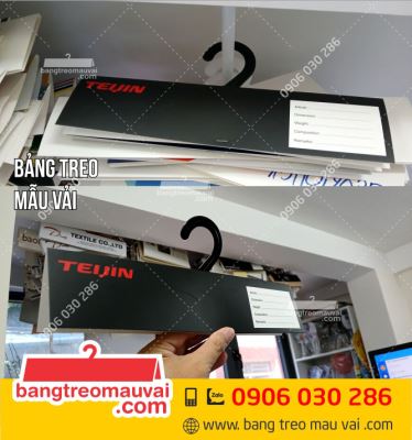 Bảng treo mẫu vải Công ty Teijin