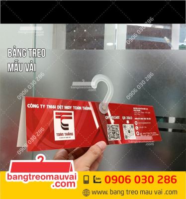 Bảng treo mẫu vải Công ty Toàn Thắng