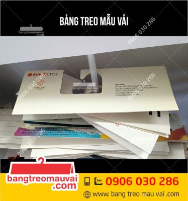 Bảng treo mẫu vải Công ty SungIL Tex