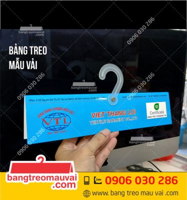 Bảng treo mẫu vải Công ty Việt Thắng Lợi