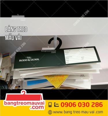 Sản xuất bảng treo mẫu vải Rodd và Gunn