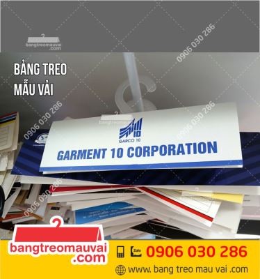 Bảng treo vải mẫu TCT May 10