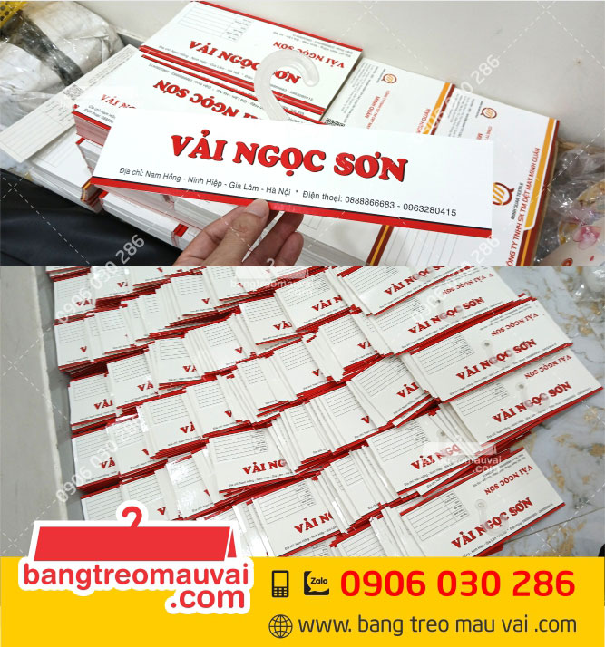 Sản-xuất-Bảng-treo-mẫu-vải-Ngọc-Sơn