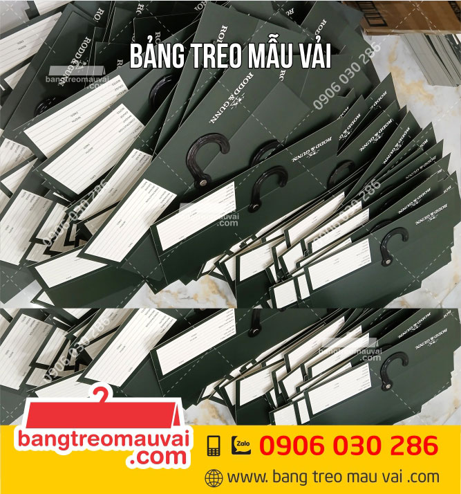 Sản-xuất-Bảng-treo-mẫu-vải-móc-nhựa-Rodd-và-Gunn