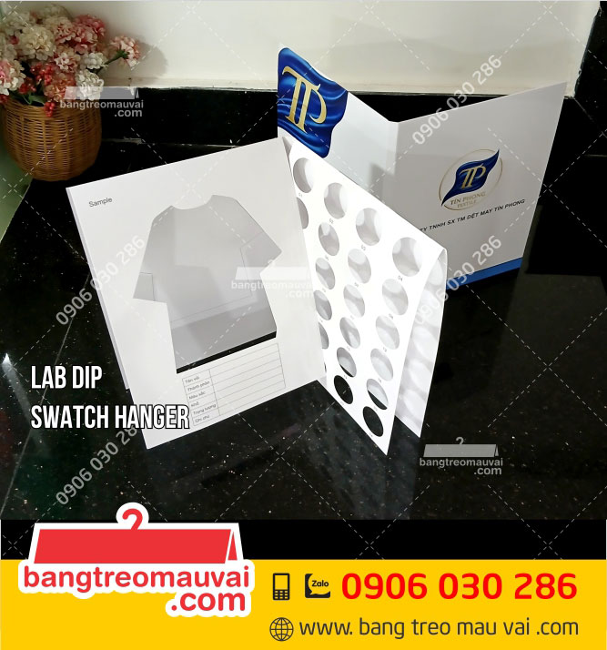 sản-xuất-Lab-dip-swatch-hanger-dệt-may-Tín-Phong